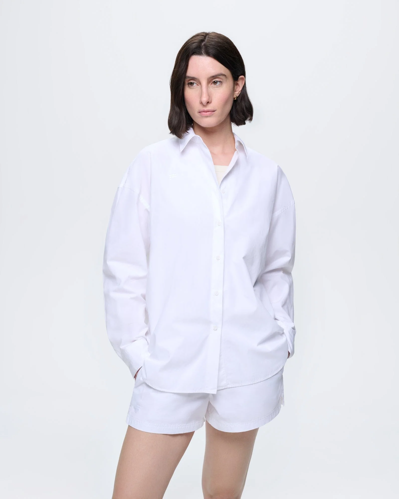 Womens Cotton Poplin Overshirt